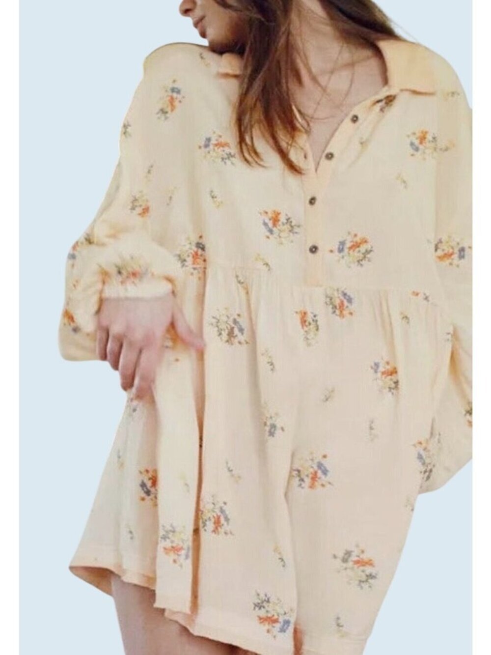 URBAN OUTFITTERS Out From Under Floral Babydoll Romper Sz Small